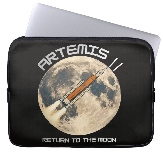 Artemis-maanmissie Laptop Sleeve (Voorkant)