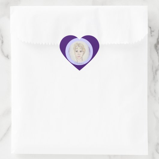Artemis Moon Goddess Hart Sticker (Tas)