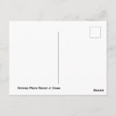 Artemis Moon Rocket in Dawn Briefkaart (Achterkant)