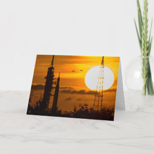Artemis Moon Rocket in Dawn Kaart