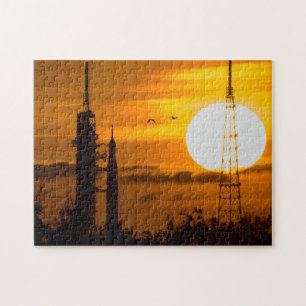 Artemis Moon Rocket in Dawn Legpuzzel