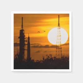 Artemis Moon Rocket in Dawn Servet