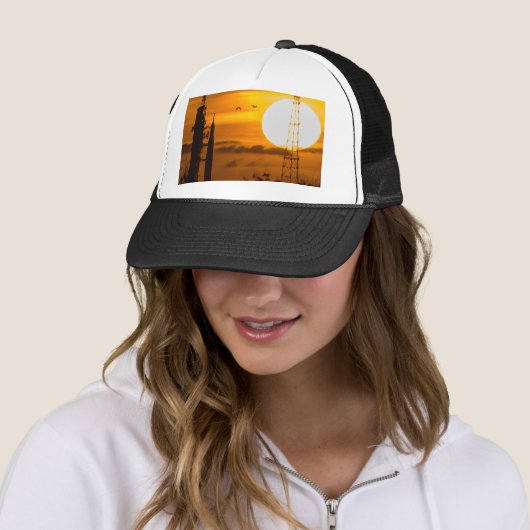 Artemis Moon Rocket in Dawn Trucker Pet (In situ)