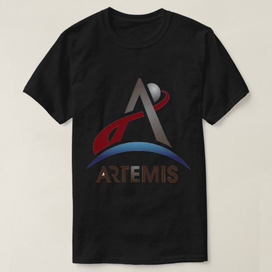 Artemis New NASA Officiële Logo T-shirt (Design voorkant)