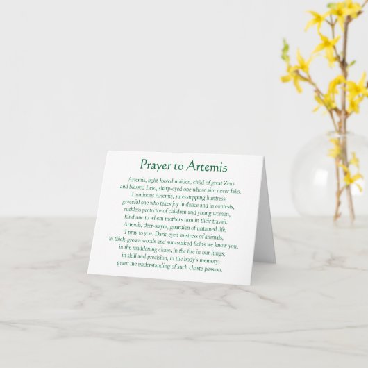 Artemis Notecard Kaart (Gele Bloem)