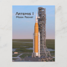 Artemis One Moon Rocket op pad Briefkaart
