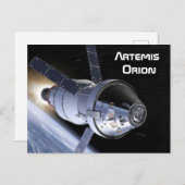 Artemis Orion SLS Moon Mission Briefkaart (Voorkant / Achterkant)