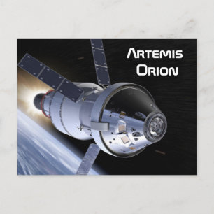 Artemis Orion SLS Moon Mission Briefkaart