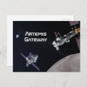 Artemis Orion SLS Moon Mission Briefkaart (Voorkant / Achterkant)