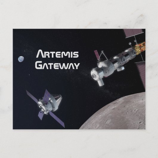 Artemis Orion SLS Moon Mission Briefkaart (Voorkant)