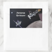Artemis Orion SLS Moon Mission Rechthoekige Sticker (Tas)