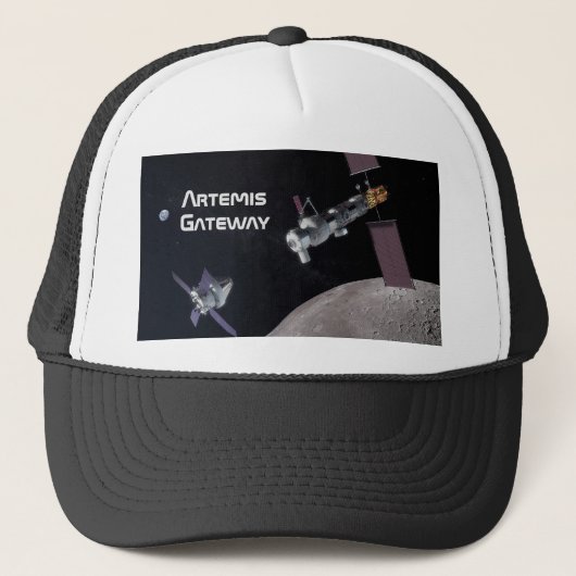 Artemis Orion SLS Moon Mission Trucker Pet (Voorkant)