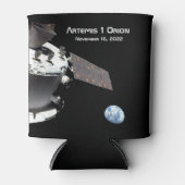 Artemis Orion Spacecraft Blue Marmer Blikjeskoeler (Voorkant)