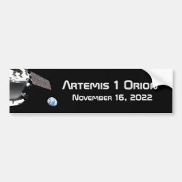 Artemis Orion Spacecraft Blue Marmer Bumpersticker