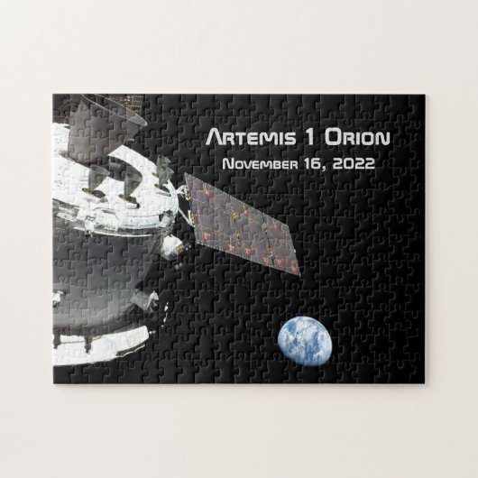 Artemis Orion Spacecraft Blue Marmer Legpuzzel (Horizontaal)