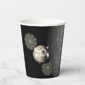 Artemis Orion Spacecraft Blue Marmer Papieren Bekers (Achterkant)