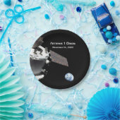 Artemis Orion Spacecraft Blue Marmer Papieren Bordje (Feest)