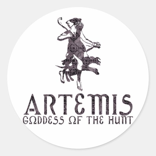 Artemis Ronde Sticker (Voorkant)