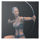 Artemis Sculptuur Keramische Tegel Tegeltje (Voorkant)