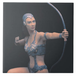 Artemis Sculptuur Keramische Tegel Tegeltje