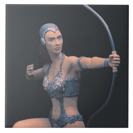 Artemis Sculptuur Keramische Tegel Tegeltje (Voorkant)