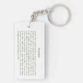 Artemis Sleutelhanger (achterkant)