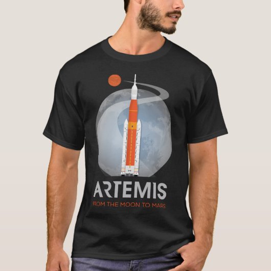 Artemis Space Program Fan Art T-shirt (Voorkant)