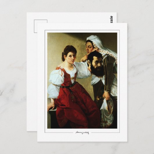 Artemisia Gentileschi #10 - Kunstkunst Briefkaart (Voorkant / Achterkant)