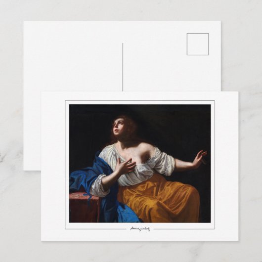 Artemisia Gentileschi #11 - Fijne Kunst Briefkaart (Voorkant / Achterkant)