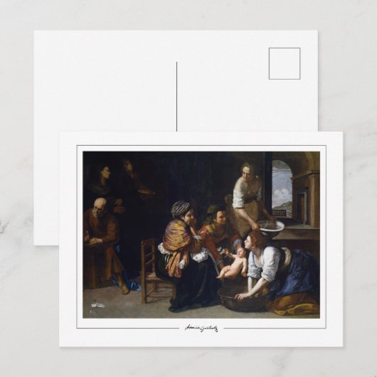 Artemisia Gentileschi #13 - Fijne Kunst Briefkaart (Voorkant / Achterkant)