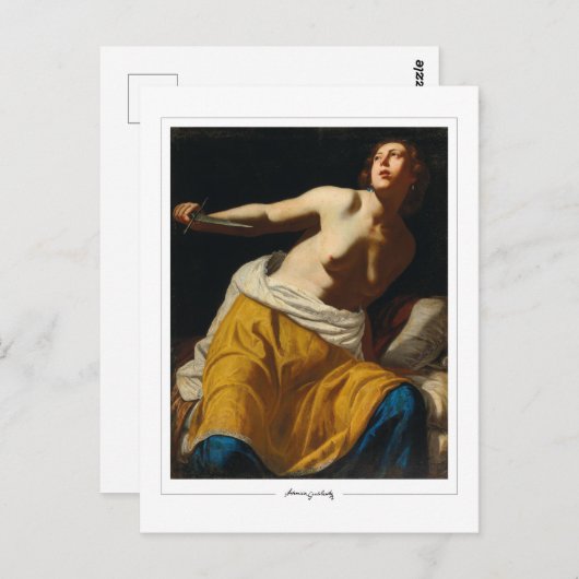 Artemisia Gentileschi #1 - Kunst Briefkaart (Voorkant / Achterkant)