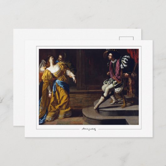 Artemisia Gentileschi #20 - Kunst Briefkaart (Voorkant / Achterkant)