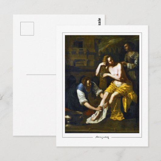 Artemisia Gentileschi #2 - Kunst in orde Briefkaart (Voorkant / Achterkant)