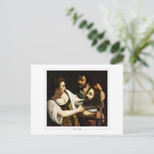 Artemisia Gentileschi #36 - Kunst Briefkaart (Staand voorkant)