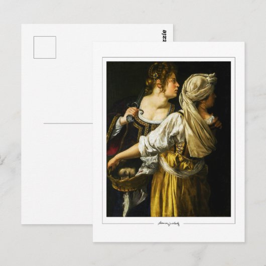 Artemisia Gentileschi #3 - Kunst Briefkaart (Voorkant / Achterkant)