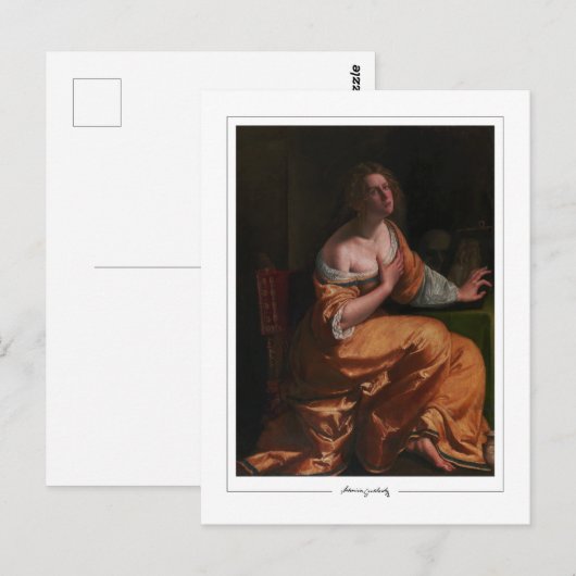 Artemisia Gentileschi #48 - Fijne Kunst Briefkaart (Voorkant / Achterkant)