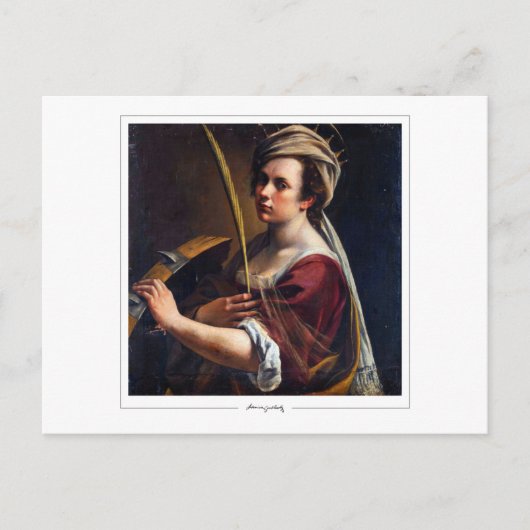 Artemisia Gentileschi #4 - Kunst Briefkaart (Voorkant)
