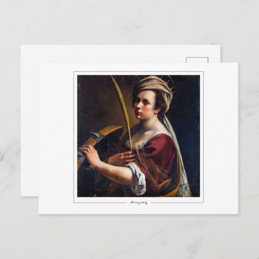 Artemisia Gentileschi #4 - Kunst in orde Briefkaart (Voorkant / Achterkant)