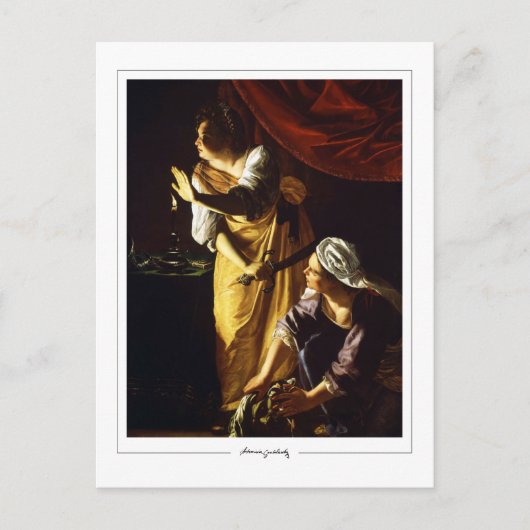 Artemisia Gentileschi #75 - Kunst Briefkaart (Voorkant)