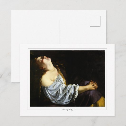 Artemisia Gentileschi #86 - Kunst Briefkaart (Voorkant / Achterkant)