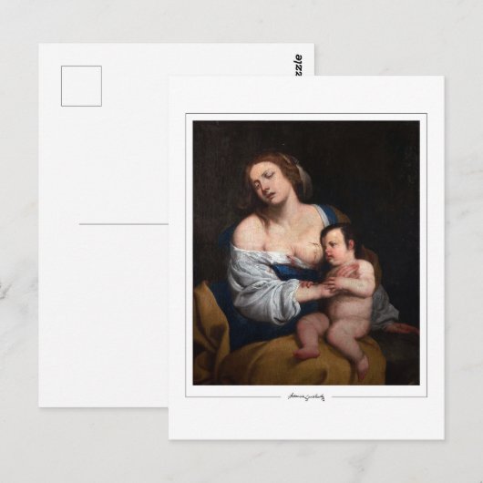 Artemisia Gentileschi #94 - Fijne Kunst Briefkaart (Voorkant / Achterkant)