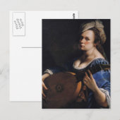 Artemisia Gentileschi Art Briefkaart (Voorkant / Achterkant)