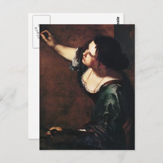 Artemisia Gentileschi Art Briefkaart (Voorkant / Achterkant)