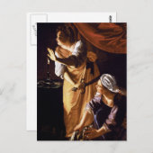 Artemisia Gentileschi Art Briefkaart (Voorkant / Achterkant)