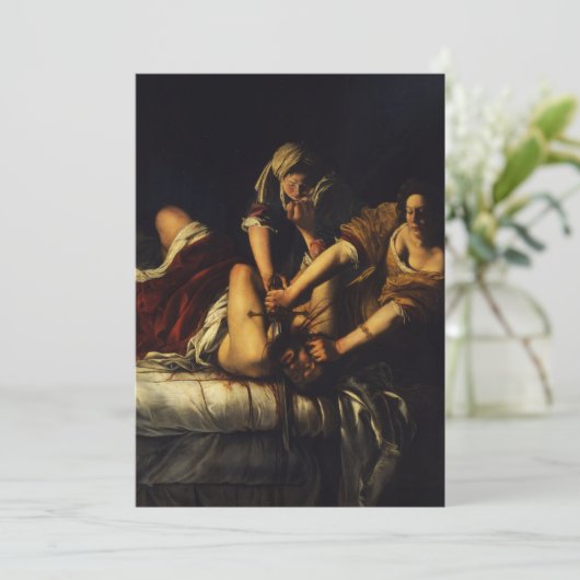 Artemisia Gentileschi - Judith Beheading Holoferne Kaart (Staand voorkant)
