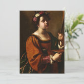Artemisia Gentileschi - Saint Lucy Kaart (Staand voorkant)