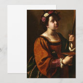 Artemisia Gentileschi - Saint Lucy Kaart (Voorkant / Achterkant)