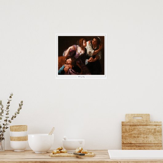 Artemisia Gentileschi Zedign Art Poster #17 (Keuken)