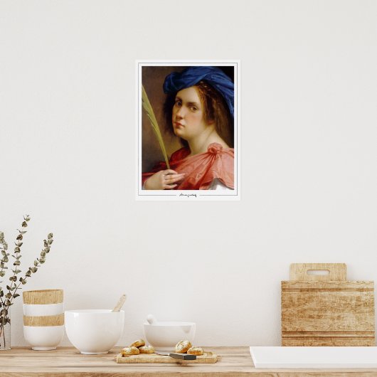 Artemisia Gentileschi Zedign Art Poster #64 (Keuken)