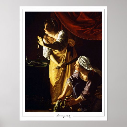 Artemisia Gentileschi Zedign Art Poster #75 (Voorkant)